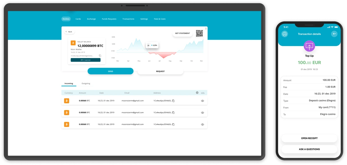 Payment Gateway — Mobile wallet & KYB onboarding