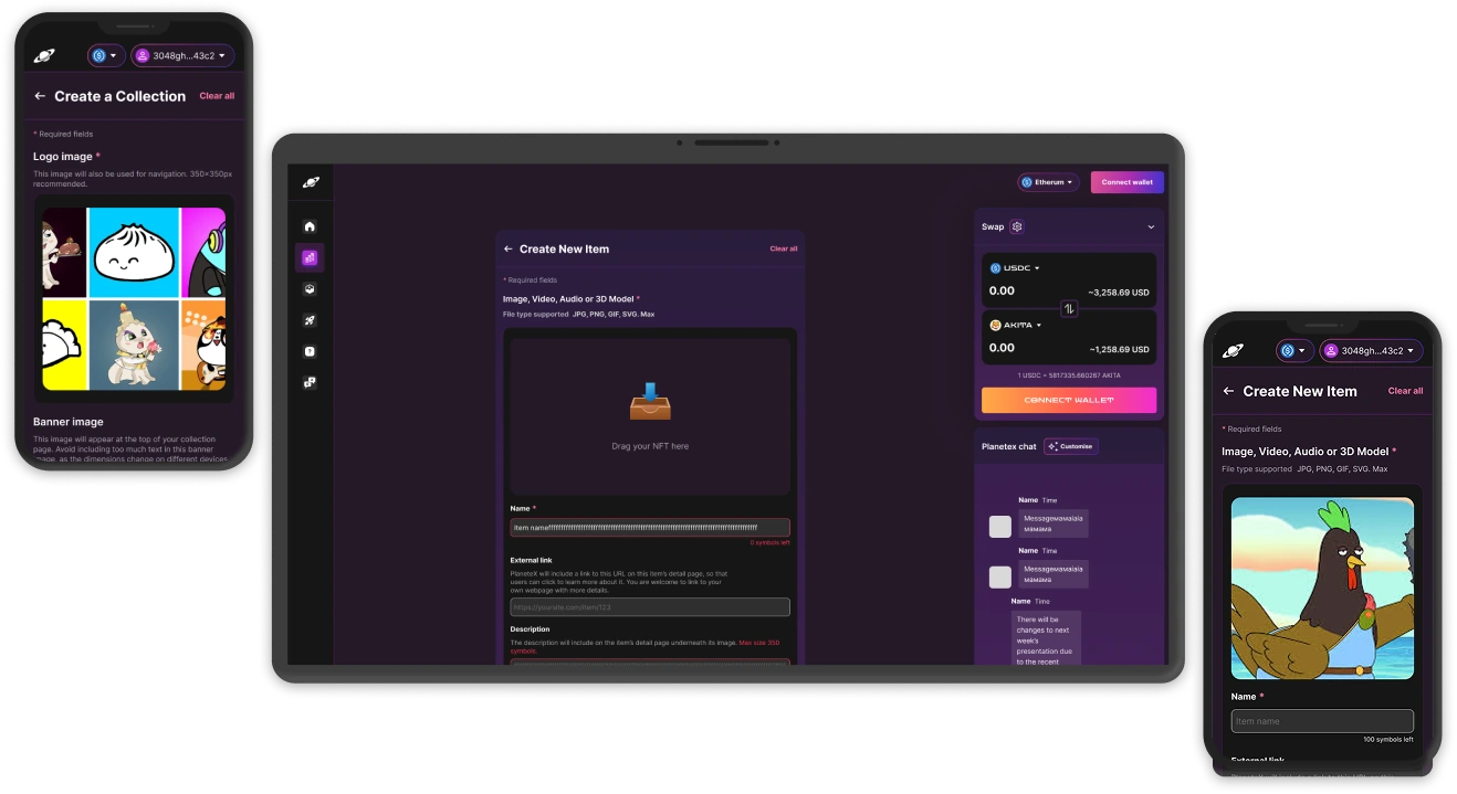DexPlanet — The swap surface